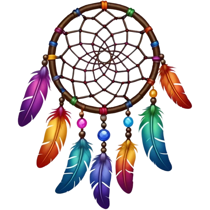  Dark rainbow dreamcatcher emoji