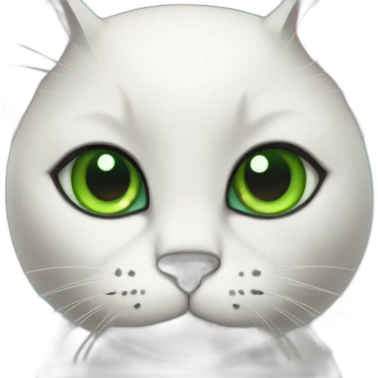 black cat with green eyes  emoji