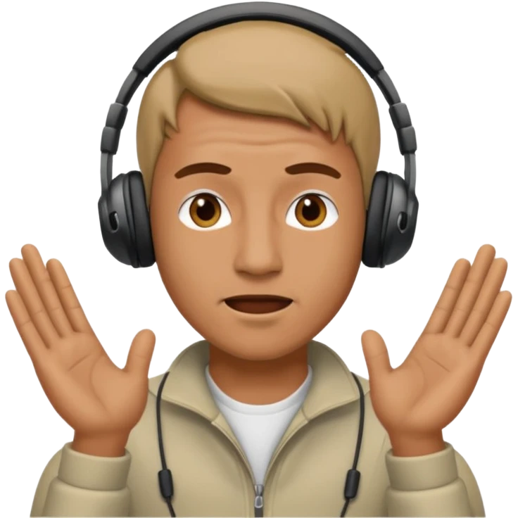 radio guy swearing emoji