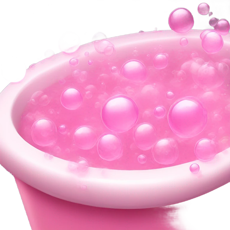 pink bubble bath emoji