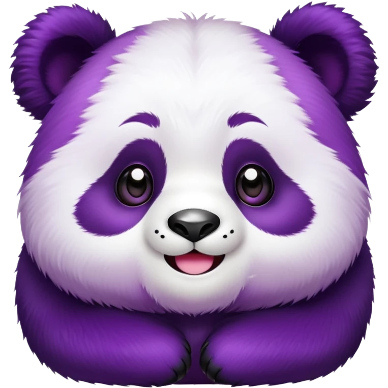 Purple panda emoji