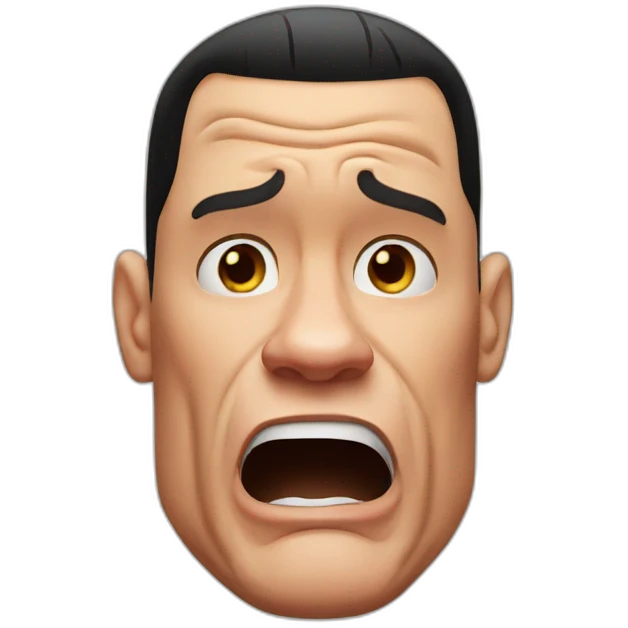 John cena face crying emoji emoji