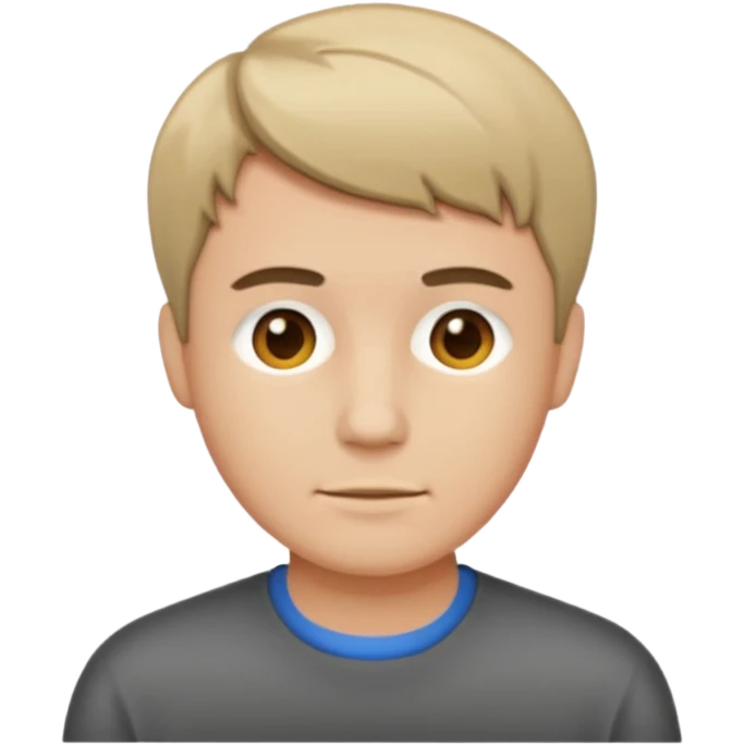 man with short hair medium tone emoji