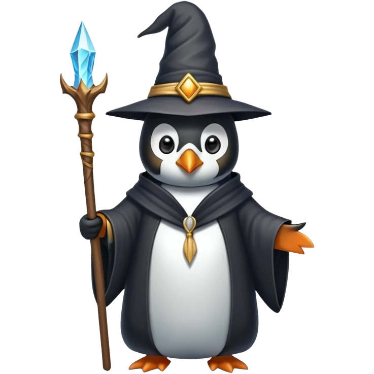 Penguin Wizard emoji