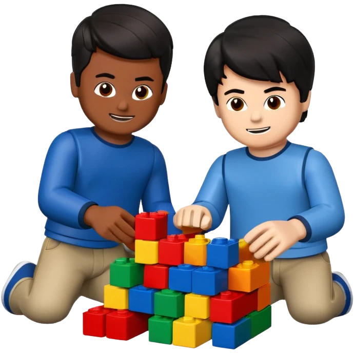 2 boy Lego sets and all I need to know about this game are they all black brown emoji