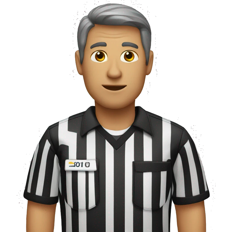 Football referee emoji
