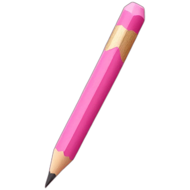pink pencil  emoji