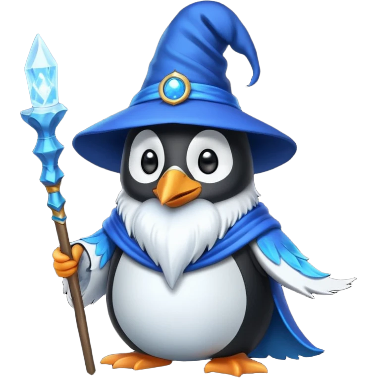 Penguin Wizard emoji