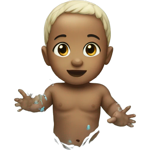 Baby in water emoji