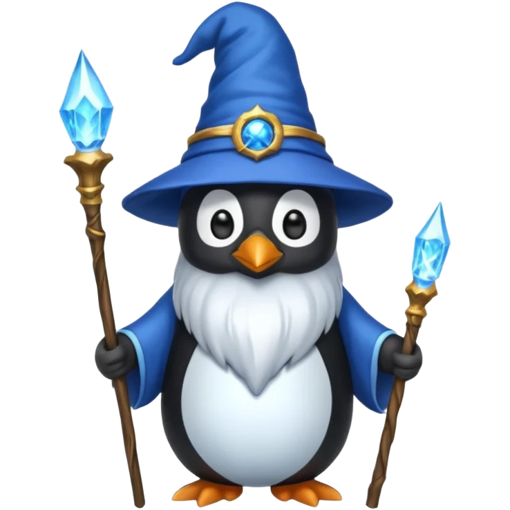 Penguin Wizard emoji