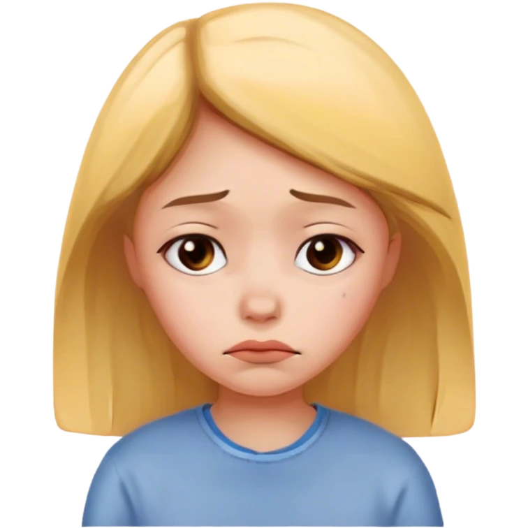 Sad cute  emoji