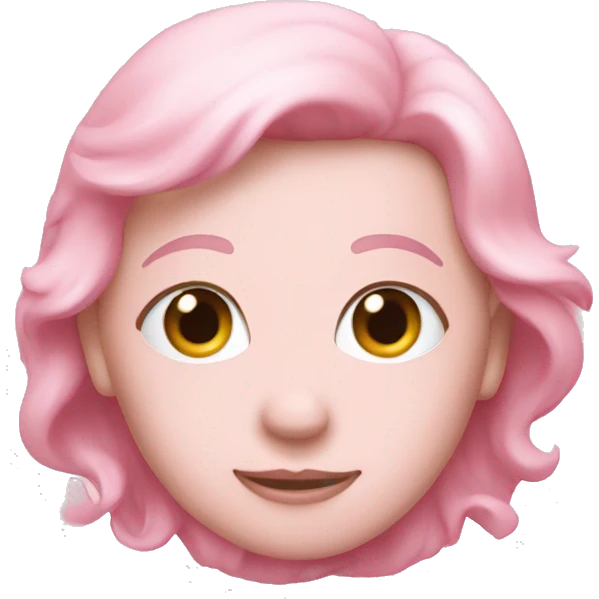 a light pink heary emoji