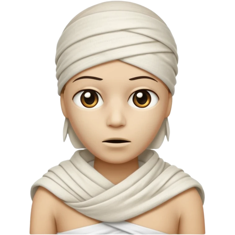 Mummy in white t-shirt emoji