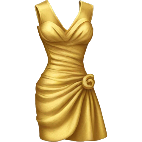 GOLDEN Dress form emoji