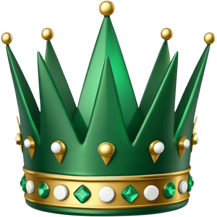 Green crown but the spikes are dominos emoji