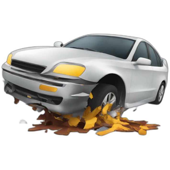 Car crash emoji