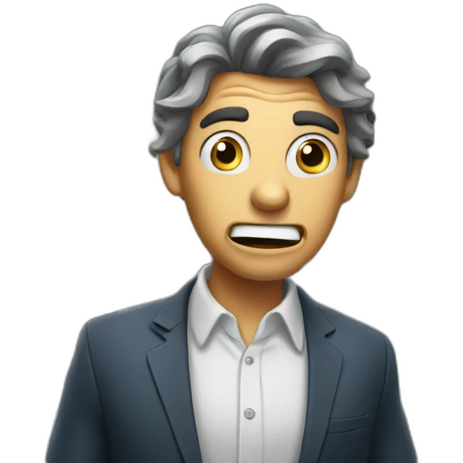 Shocked real estate agent  emoji