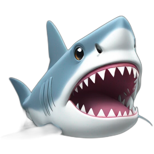 shark with computer emoji