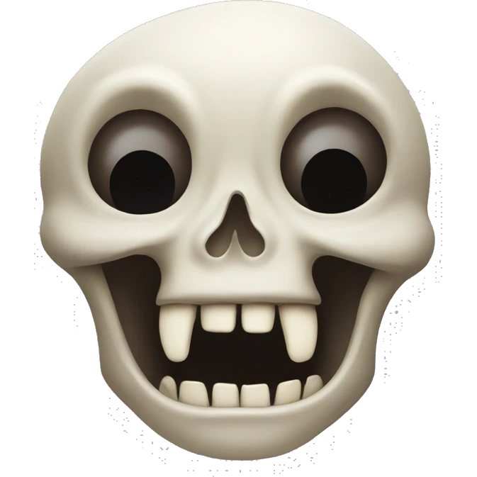 Skull with opend mouth with at Angie eyes emoji