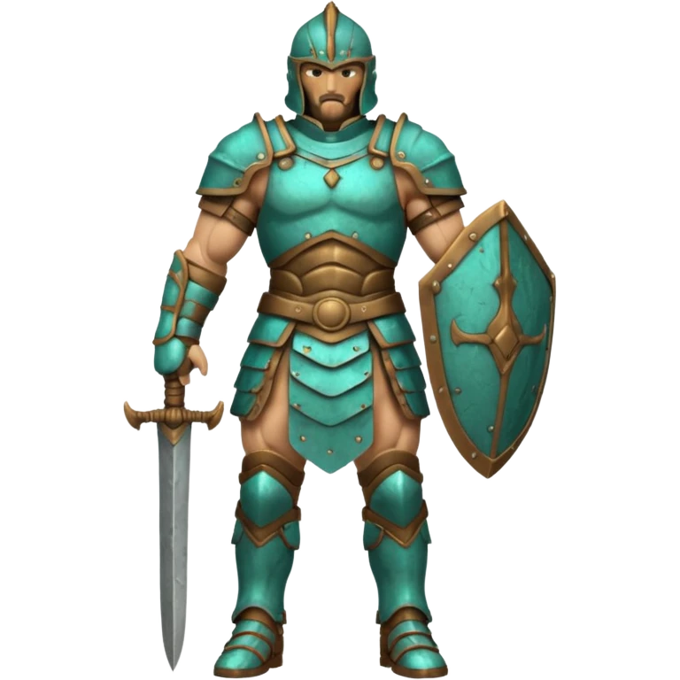 Bronze warrior figure emoji
