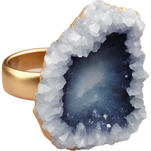 crystal geode ring emoji