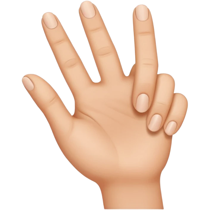 a pointer and thumb finger touching together emoji
