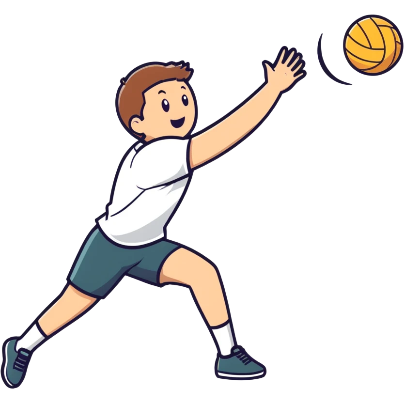 Guy playing volleyball  emoji