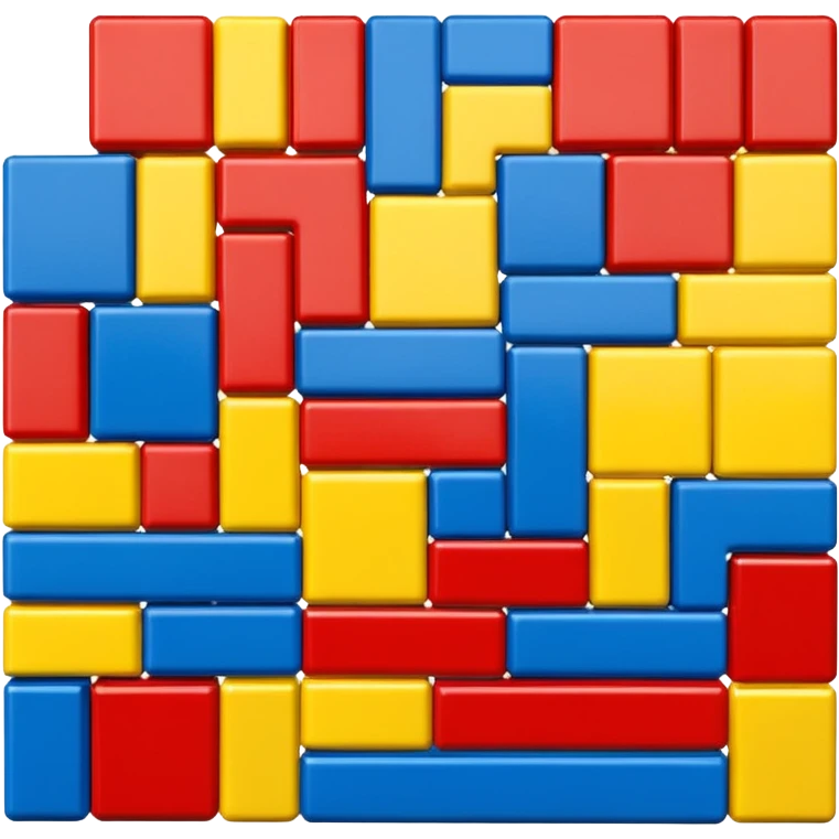 3 x lego blocks different colors  emoji