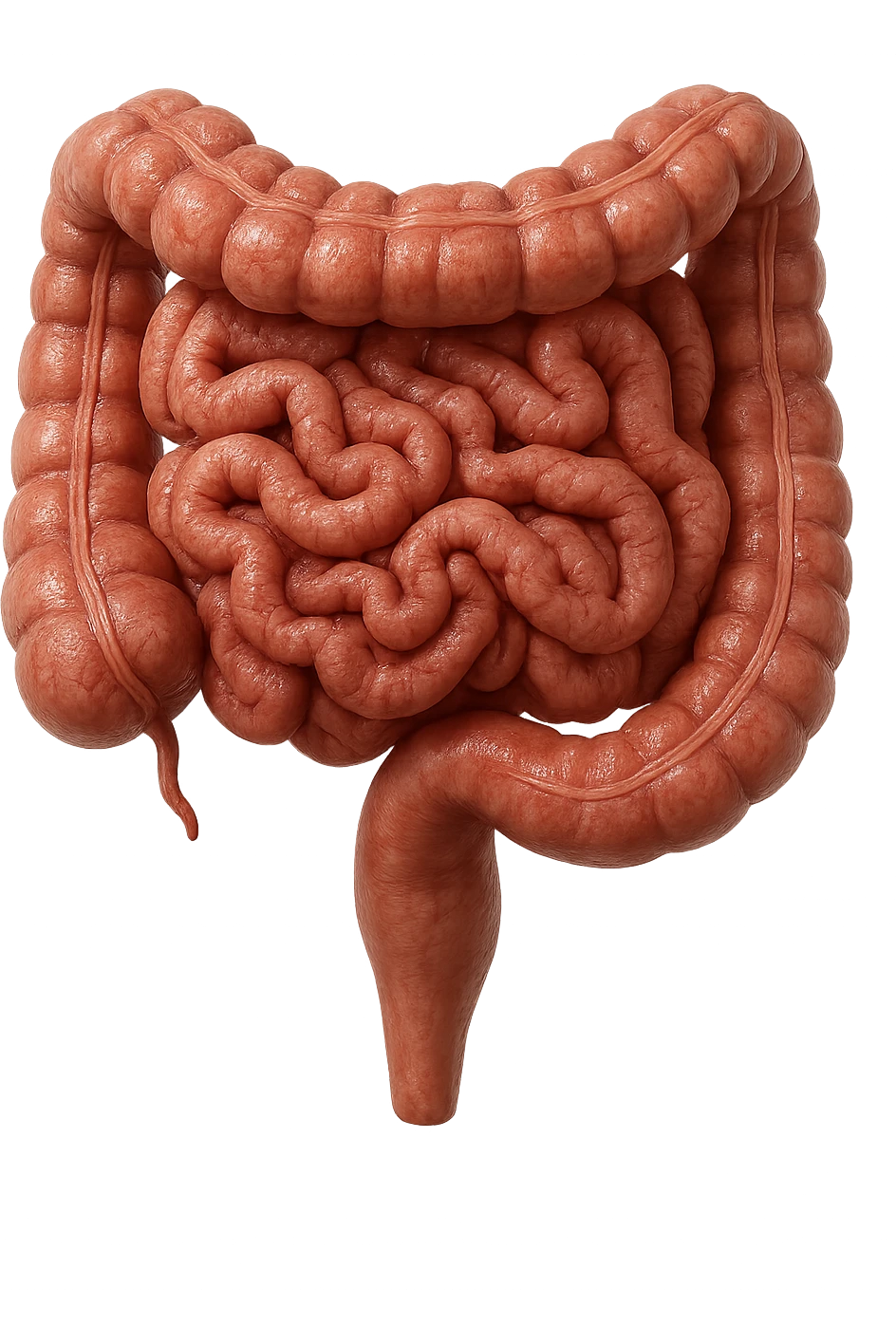 intestino umano anatomico realistico iperrealistico 4k emoji