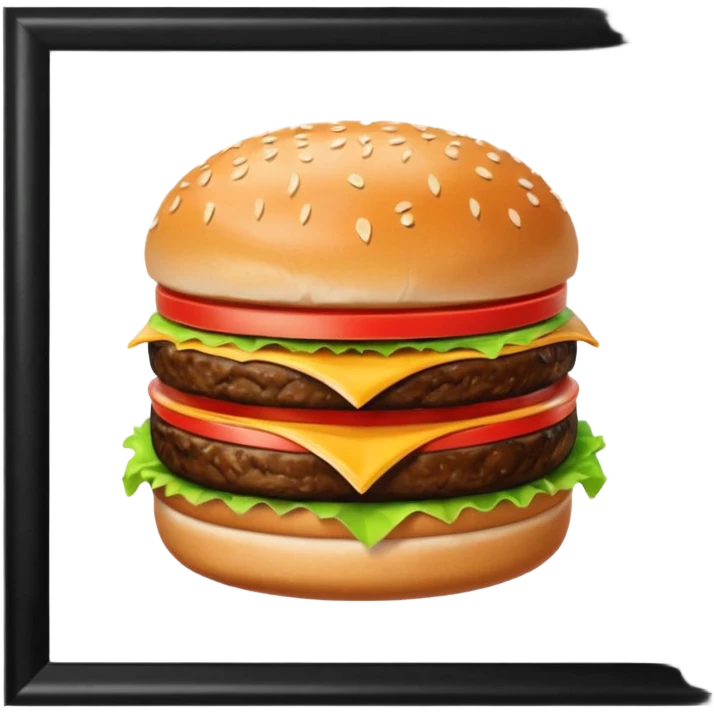Retro Restaurant Hamburger emoji
