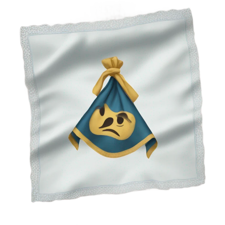 Handkerchief in hand emoji