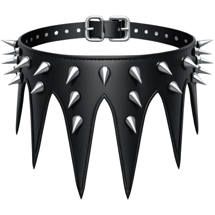 Metal garter with inward-facing spikes, fetish gothic artifact emoji
