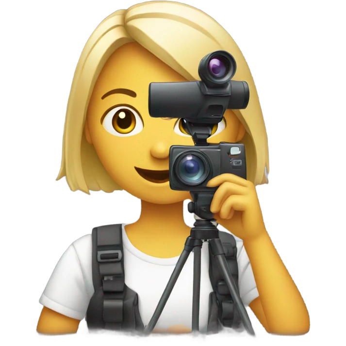 girl with a video camera emoji