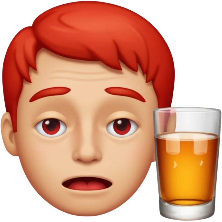 A person alcholic emoji