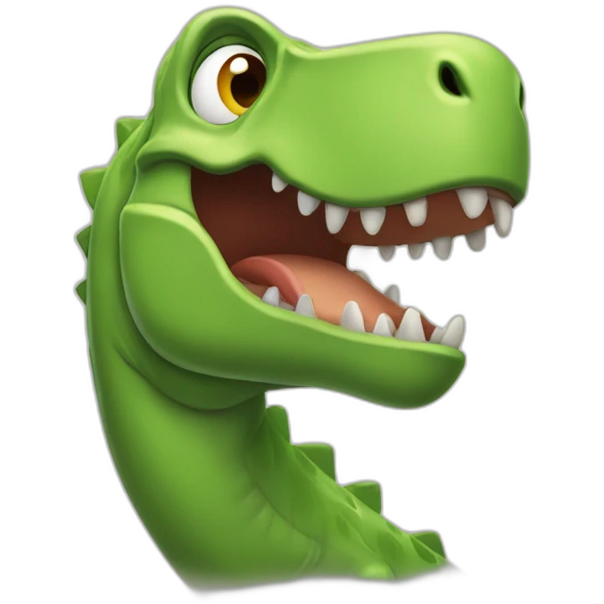 shrugging dinosaur emoji