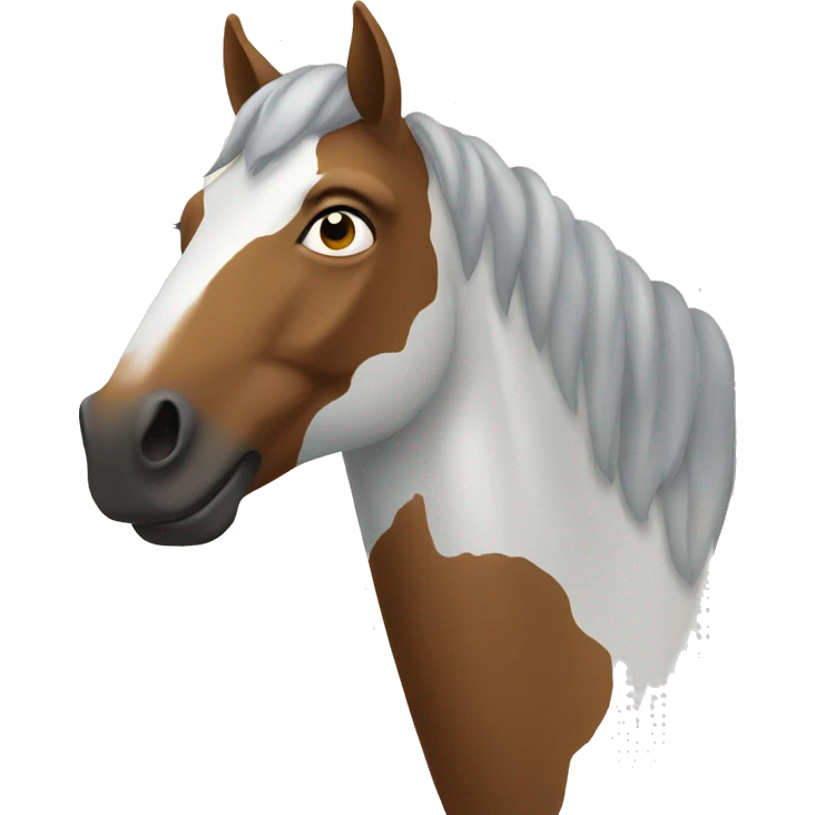 suspicious horse emoji