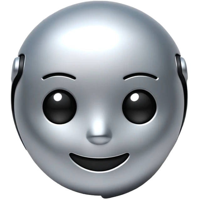 AI chat bubble with digital face, messaging bot icon emoji