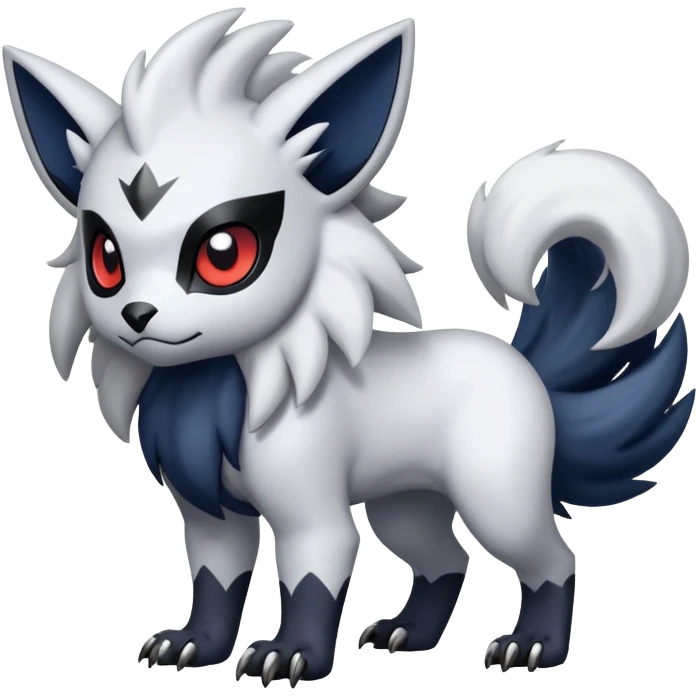 Absol-Zorua-Fakémon-hybrid-creature (full body)  emoji