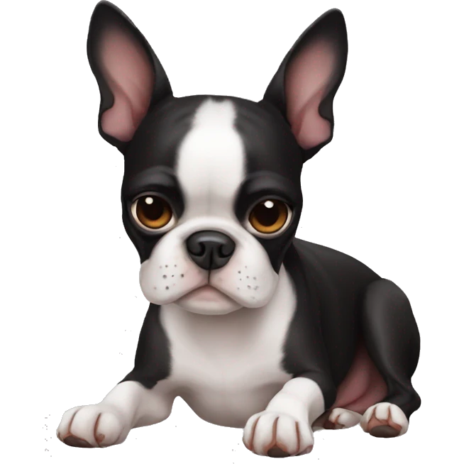 Boston Terrier sleepibg emoji