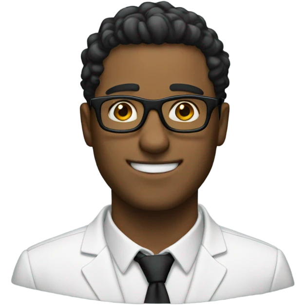 guy with black glasses weat tuxed emoji