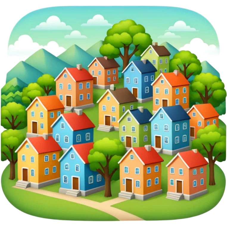 pequeño pueblo emoji