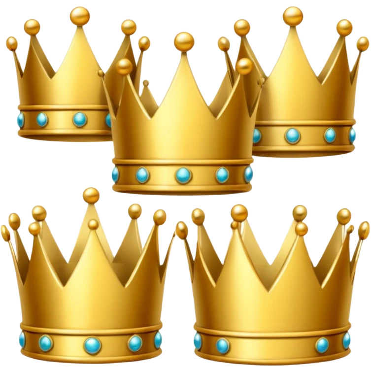 Gold crown group icon emoji