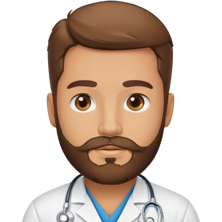 Male nurse with beard  emoji