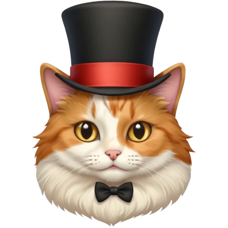 cat wearing a tophat emoji
