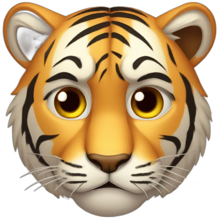 Sad tiger emoji