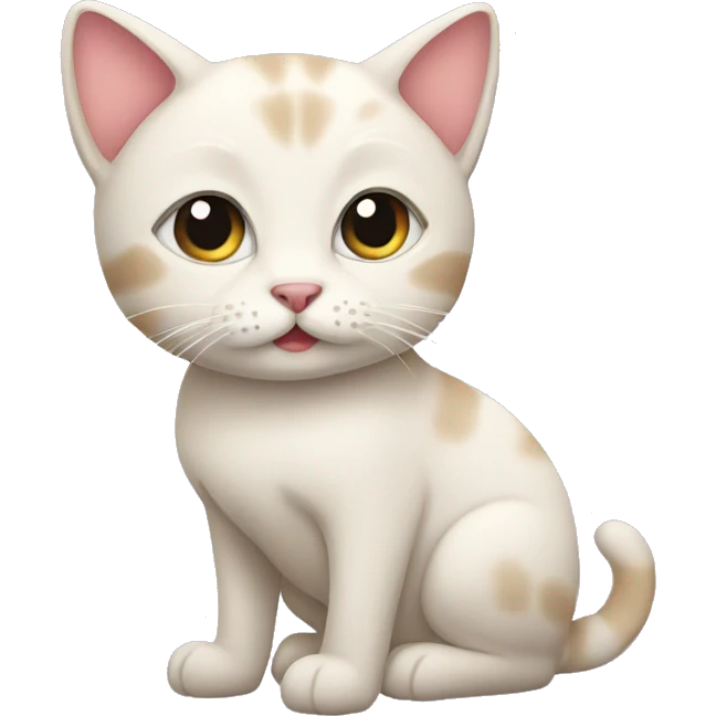 Cat with 🎀 emoji