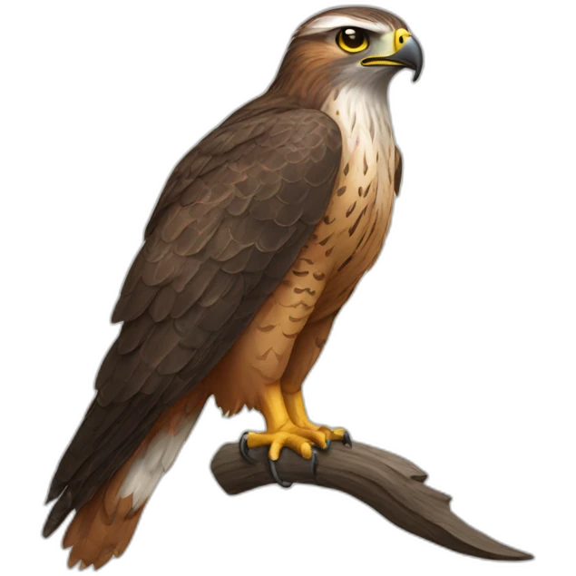 Hawk without feather emoji