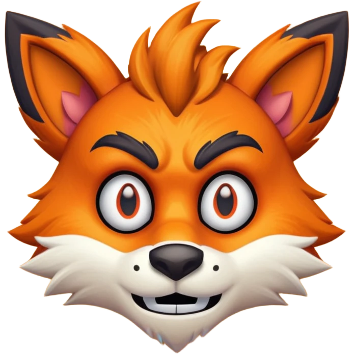 cute Crash Bandicoot with Uka Uka mask emoji