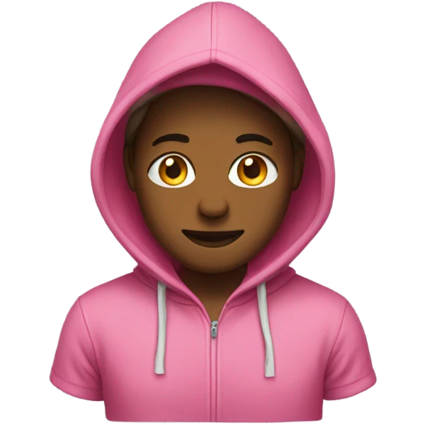 Hoodie pink  emoji