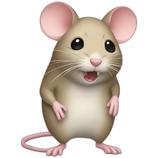 Decapatated mouse emoji